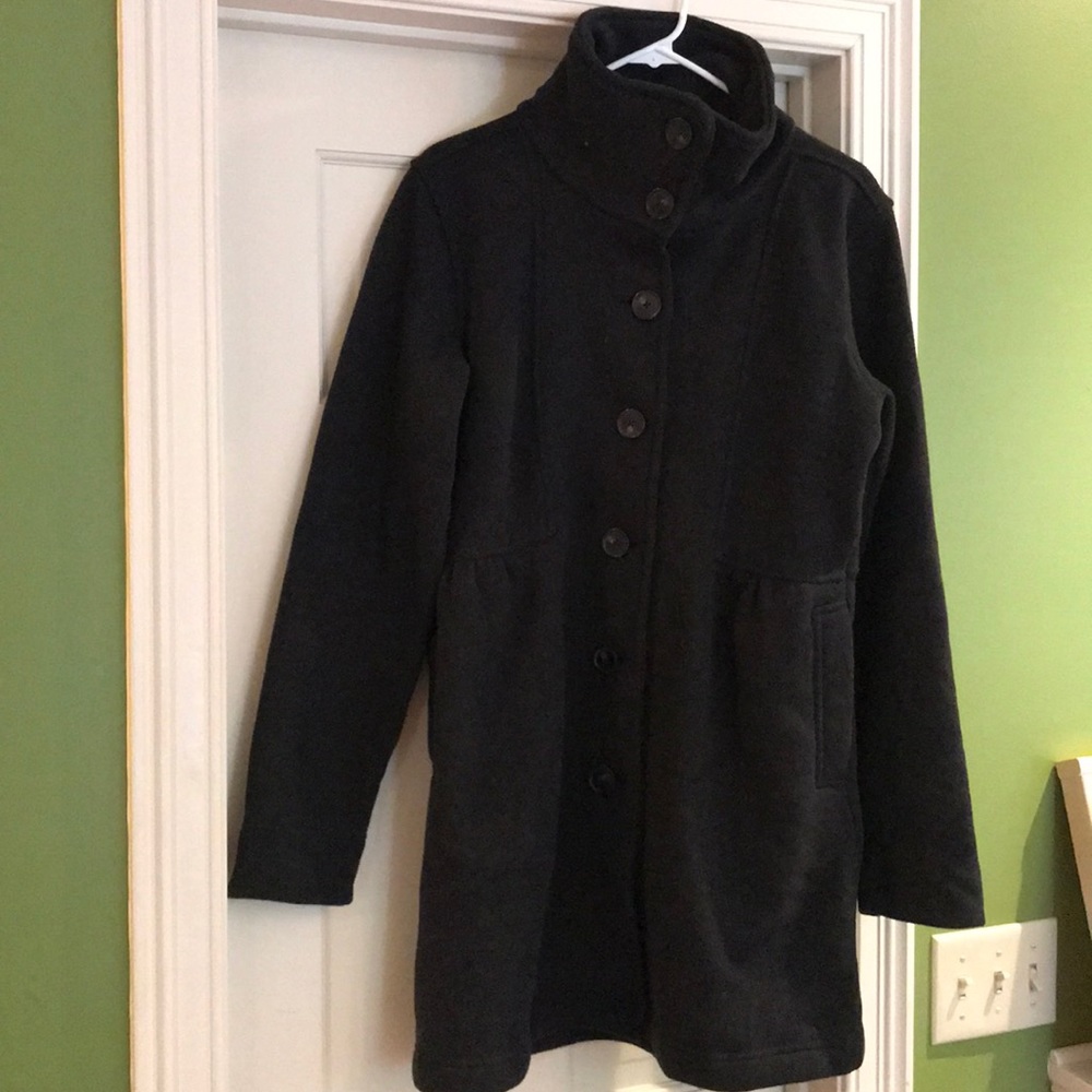 Pategonia better sweater charcoal gray jacket